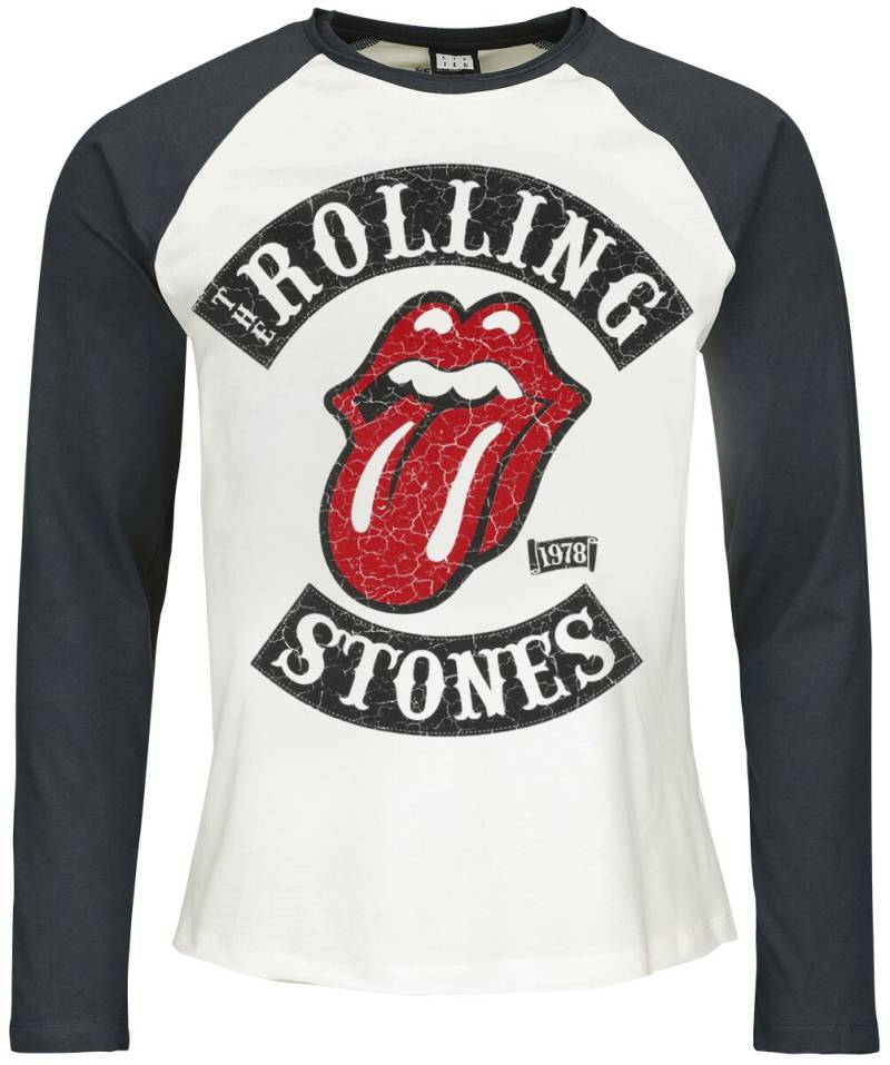 The Rolling Stones Langarmshirt - Amplified Collection - 1978 Tour - XL bis 3XL - für Männer - Größe XXL - multicolor  - Lizenziertes Merchandise! von The Rolling Stones