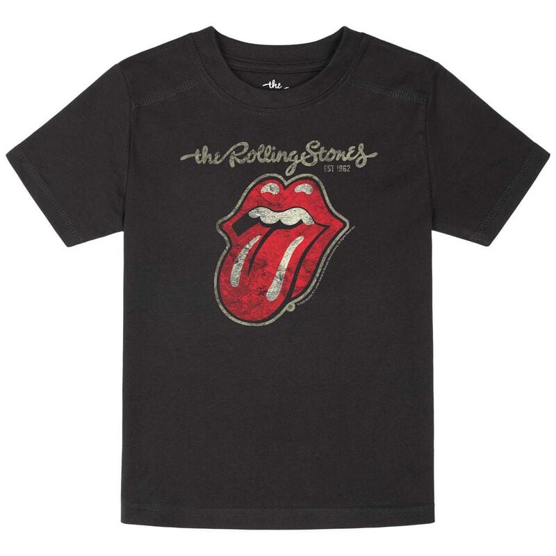 The Rolling Stones Metal-Kids - Classic Tongue T-Shirt schwarz in 92 von The Rolling Stones