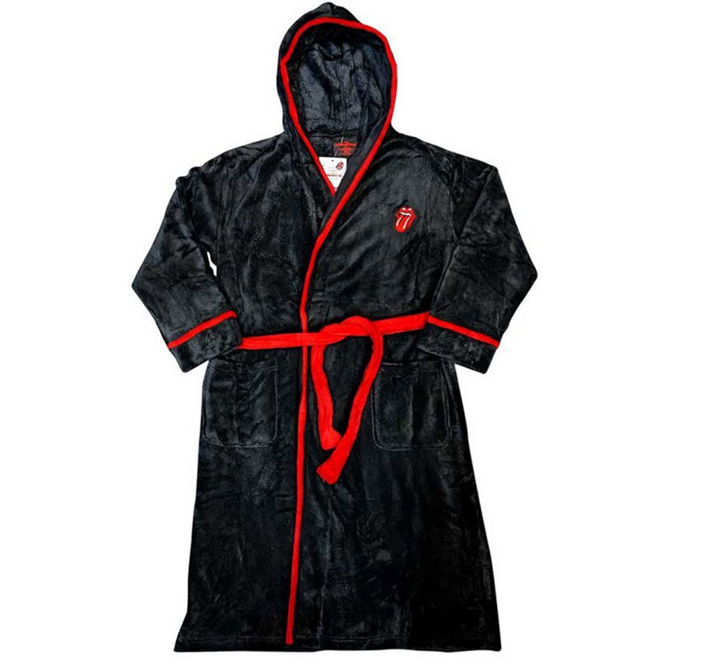The Rolling Stones Morgenmantel Classic Tongue, Plüsch Flauschig Robe von The Rolling Stones