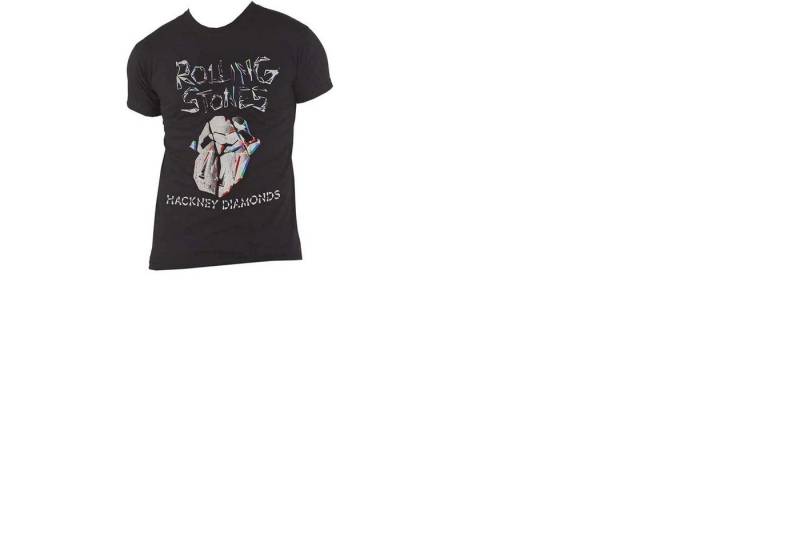 The Rolling Stones Print-Shirt The ROLLING STONES Hackney Diamonds T-Shirt Faded Logo M-L-XL-XXL von The Rolling Stones