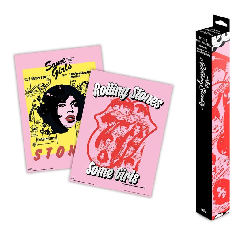 The Rolling Stones Set Mini Poster The Rolling Stones Poster multicolor von The Rolling Stones