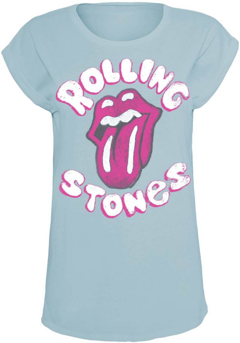 The Rolling Stones Sketchy Lick T-Shirt mint in XXL von The Rolling Stones