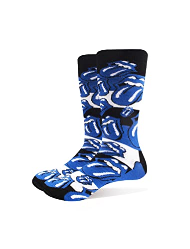 The Rolling Stones Socken Blau Tongues Nue offiziell Herren Blau UK Size 7-11 von Rolling Stones