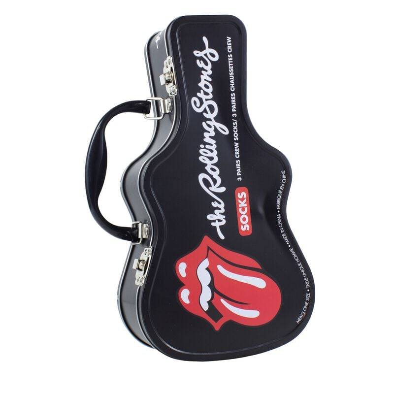 The Rolling Stones Socken - Guitar TinBox - EU 40-46 - für Männer - Größe EU 40-46 - multicolor  - Lizenziertes Merchandise! von The Rolling Stones