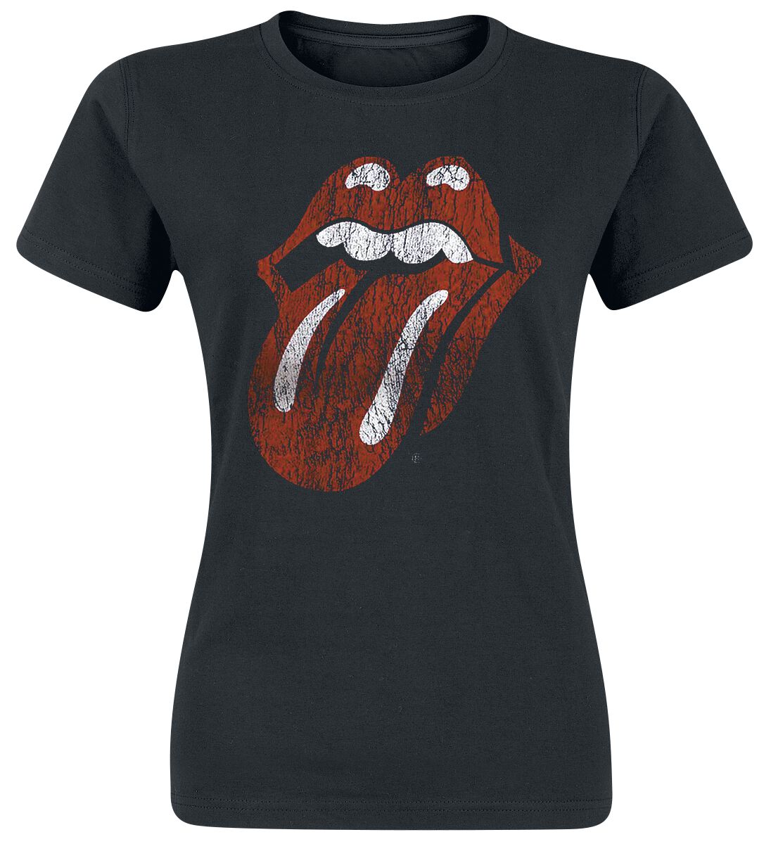 The Rolling Stones T-Shirt - Classic Tongue - S bis XXL - für Damen - Größe L - schwarz  - Lizenziertes Merchandise! von The Rolling Stones