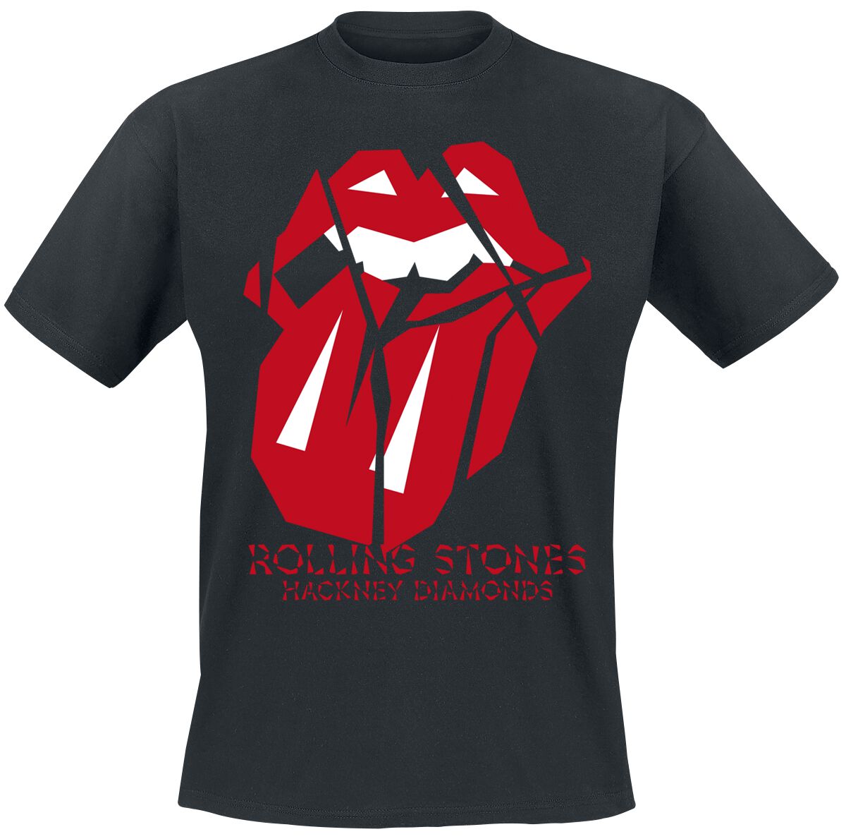 The Rolling Stones T-Shirt - Hackney Diamonds Lick Over - S bis 5XL - für Männer - Größe 5XL - schwarz  - Lizenziertes Merchandise! von The Rolling Stones