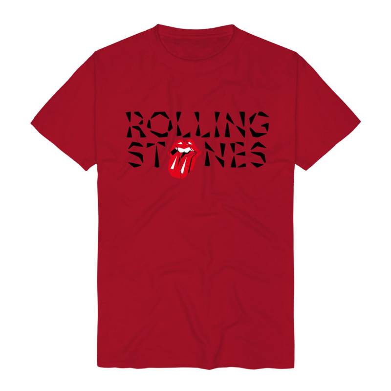 The Rolling Stones T-Shirt - Hackney Diamonds Shard Logo - S bis XXL - für Männer - Größe S - rot  - Lizenziertes Merchandise! von The Rolling Stones