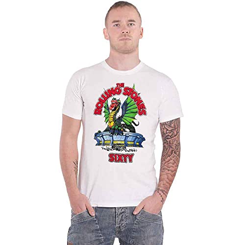 The Rolling Stones T Shirt Sixty Stadium Dragon Logo Nue offiziell Herren Weiß XL The Rolling Stones T Shirt Sixty Stadium Dragon Logo Nue offiziell Herren Weiß XL von The Rolling Stones