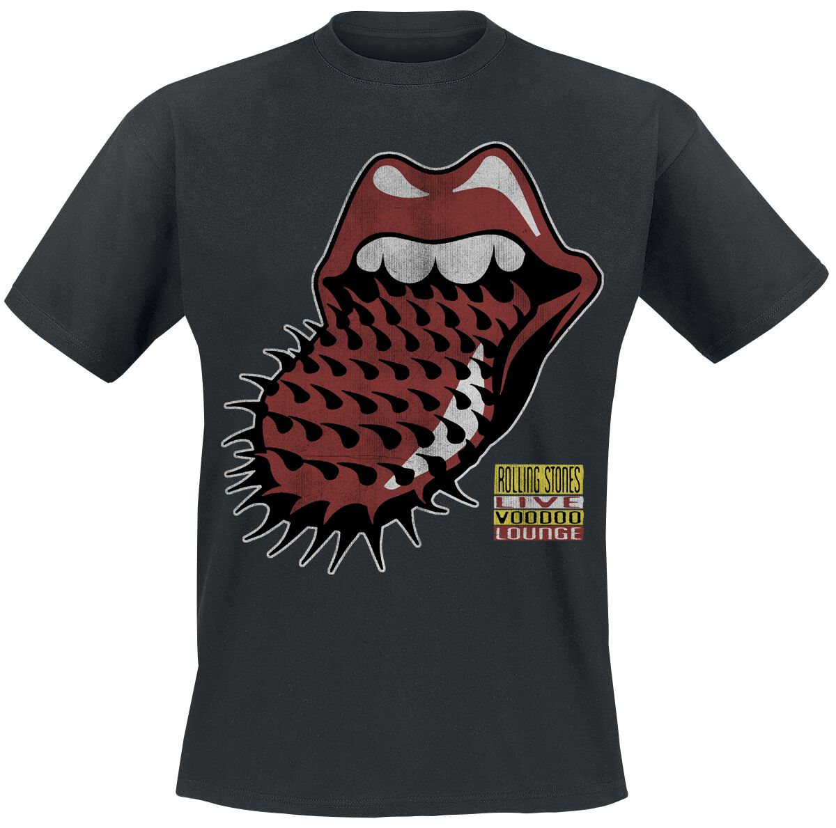 The Rolling Stones T-Shirt - Voodoo Lounge Live - S bis 3XL - für Männer - Größe L - schwarz  - Lizenziertes Merchandise! von The Rolling Stones