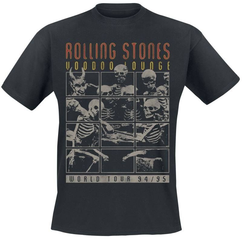 The Rolling Stones T-Shirt - Voodoo Lounge World Tour - S bis 3XL - für Männer - Größe XL - schwarz  - Lizenziertes Merchandise! von The Rolling Stones