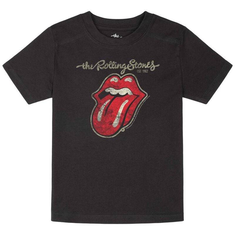 The Rolling Stones T-Shirt für Kinder - Metal-Kids - Classic Tongue - für Mädchen & Jungen - schwarz  - Lizenziertes Merchandise! von The Rolling Stones