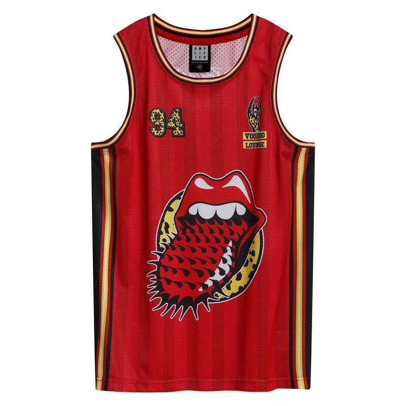 The Rolling Stones Trikot - Amplified Collection - Voodoo Lounge B Ball - 3XL bis 4XL - für Männer - Größe 4XL - multicolor  - Lizenziertes von The Rolling Stones