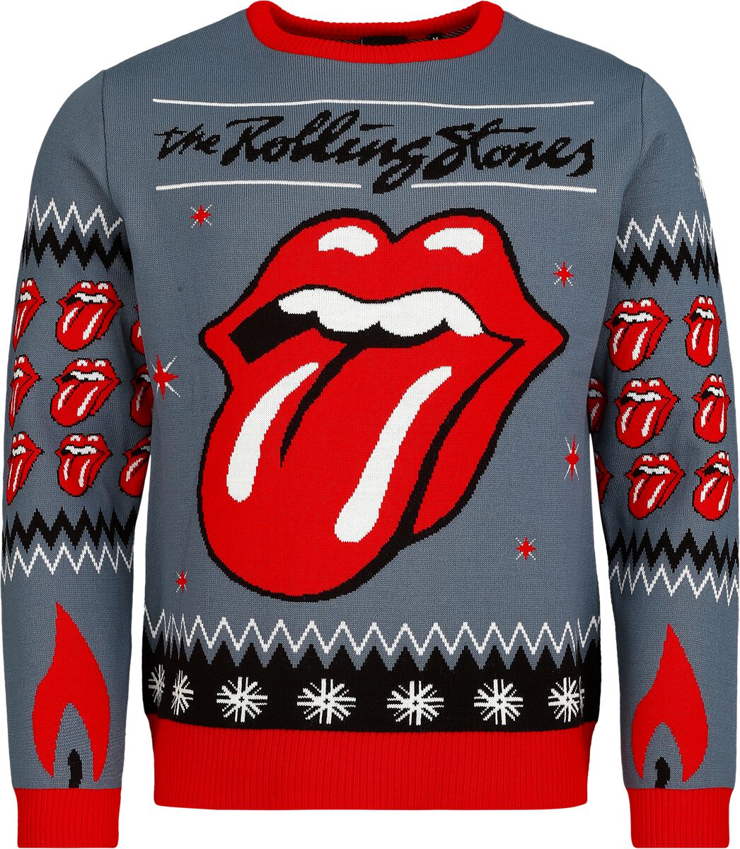 The Rolling Stones Weihnachtspullover - Holiday Sweater - S bis 5XL - für Männer - Größe L - multicolor  - EMP exklusives Merchandise! von The Rolling Stones
