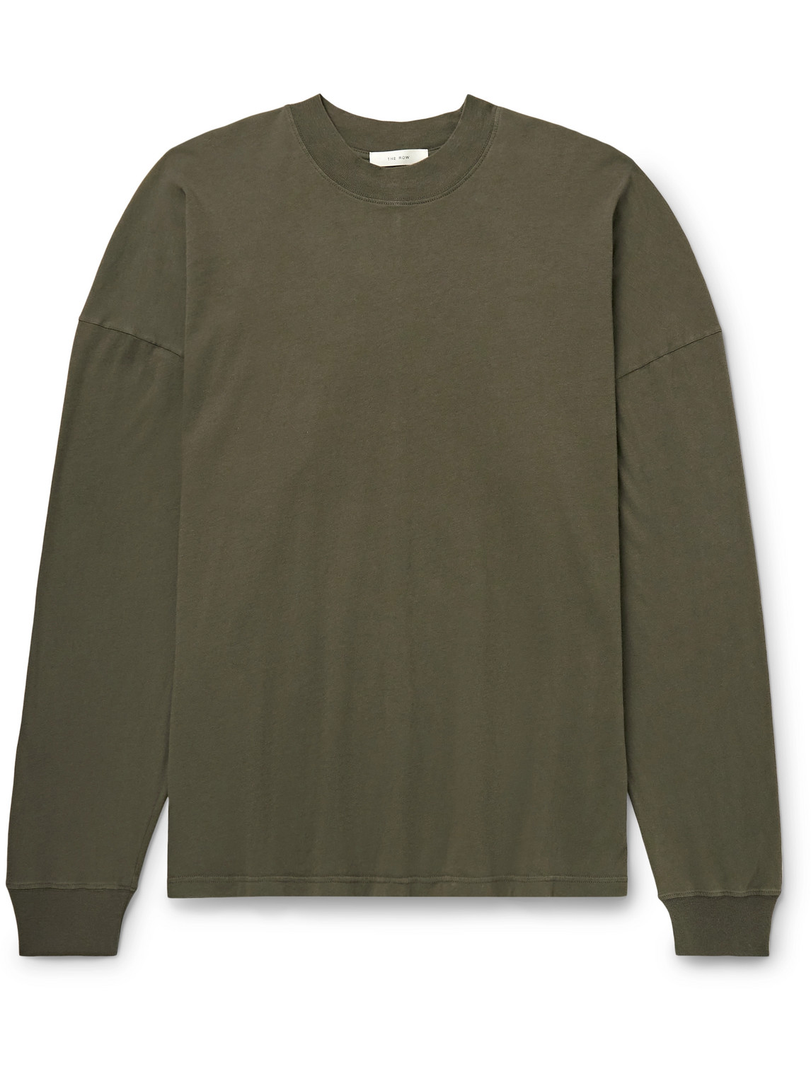 The Row - Dolino Cotton-Jersey T-Shirt - Men - Green - S von The Row