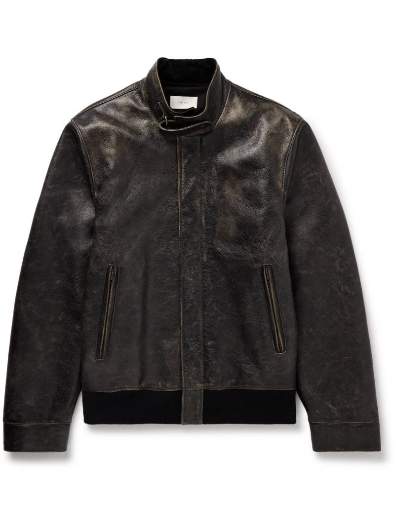 The Row - Edrice Distressed Leather Jacket - Men - Black - FR 38 von The Row