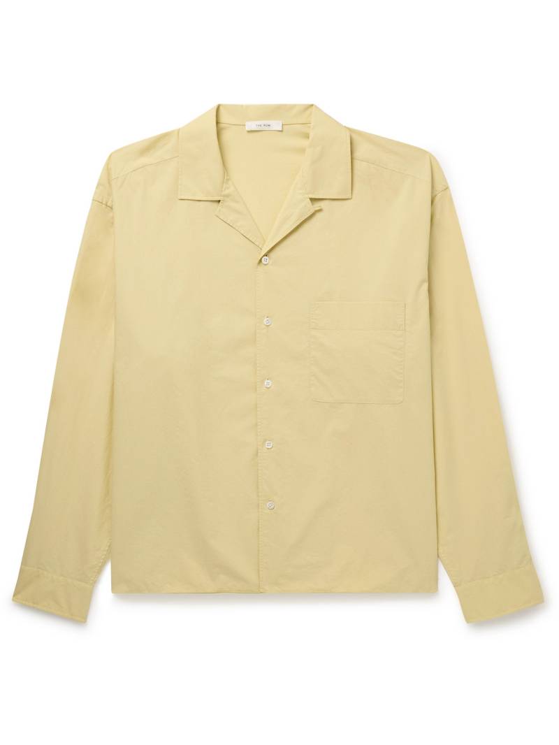 The Row - Elijas Convertible-Collar Cotton-Poplin Shirt - Men - Yellow - XXL von The Row