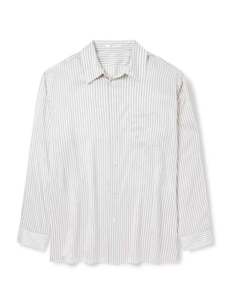 The Row - Feme Striped Silk Shirt - Men - White - XL von The Row