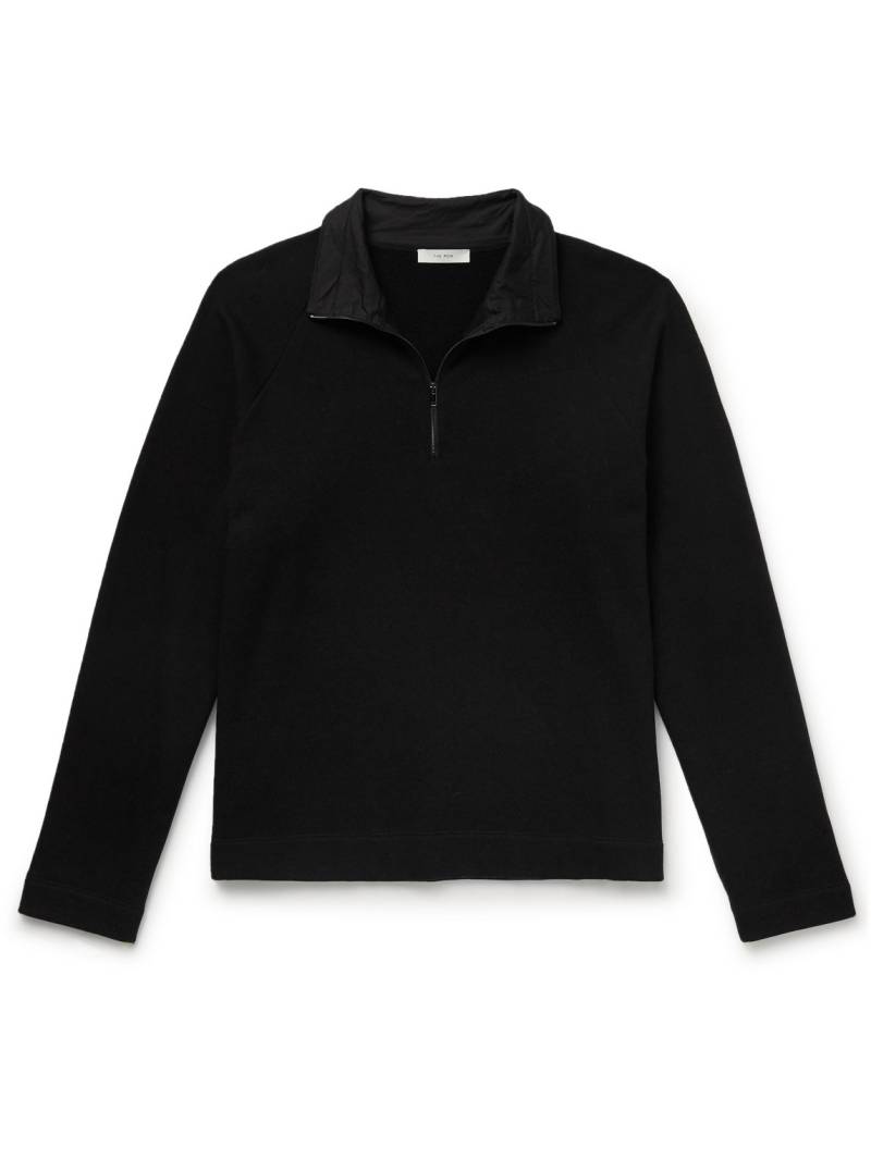 The Row - Gallagher Cotton and Cashmere-Blend Half-Zip Sweater - Men - Black - XXL von The Row