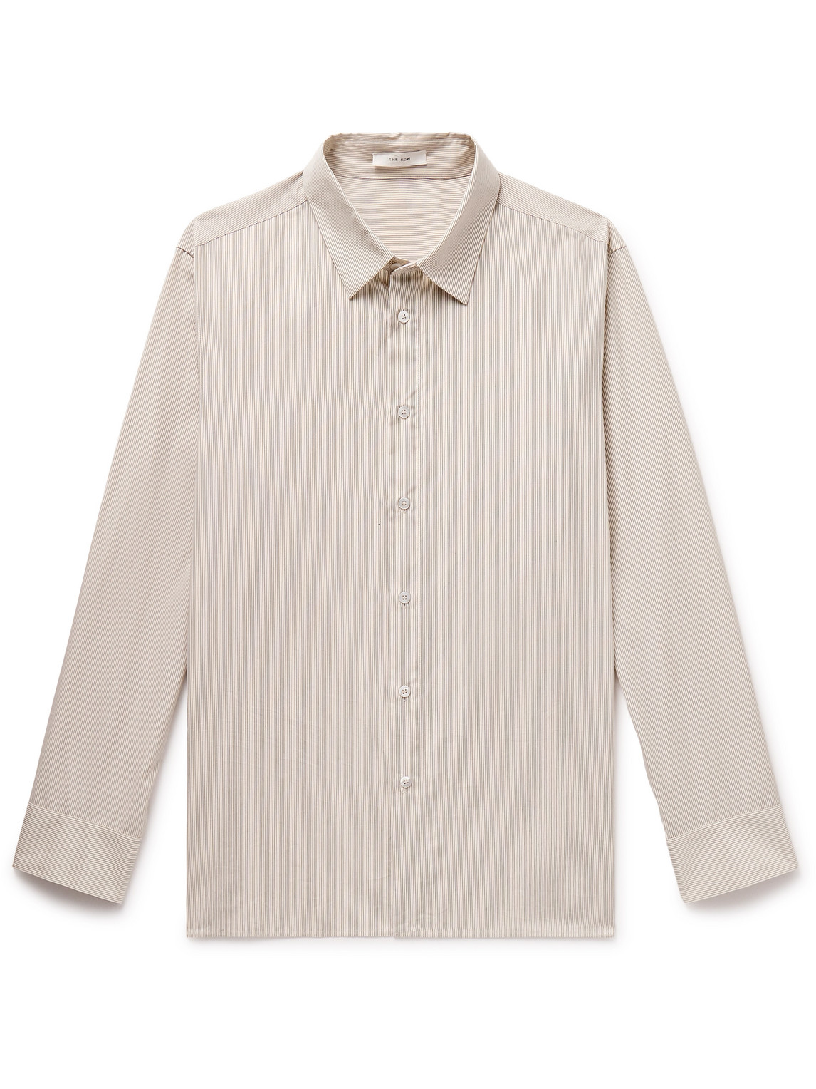 The Row - Julio Striped Cotton-Poplin Shirt - Men - Neutrals - XL von The Row