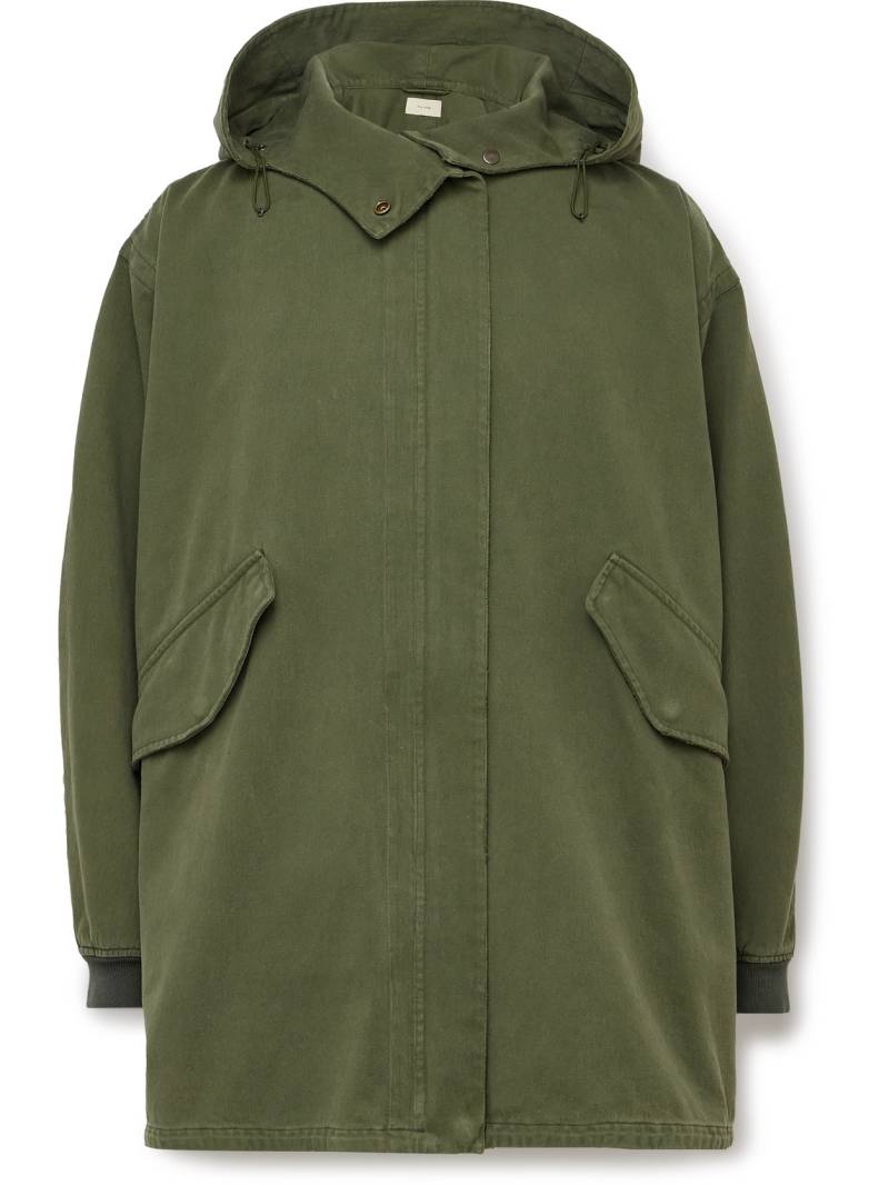 The Row - Kemet Oversized Cotton-Canvas Hooded Jacket - Men - Green - FR 38 von The Row