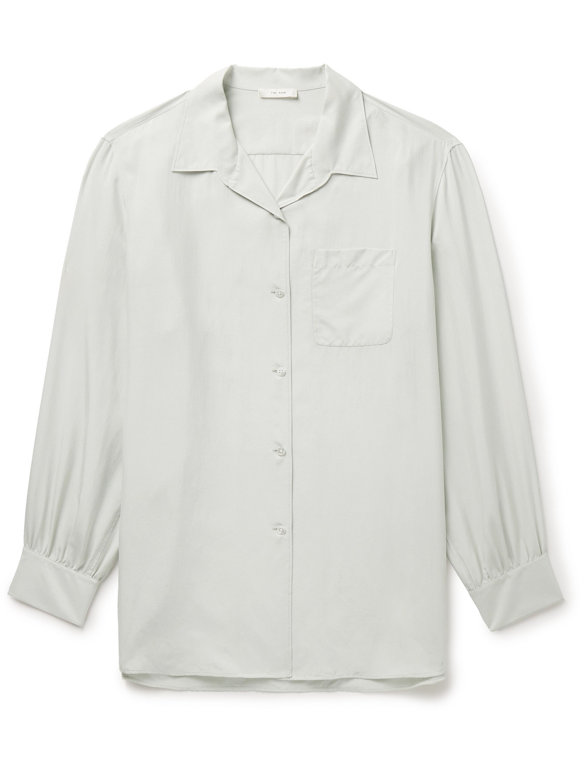 The Row - Kiton Camp-Collar Silk Shirt - Men - Gray - S von The Row