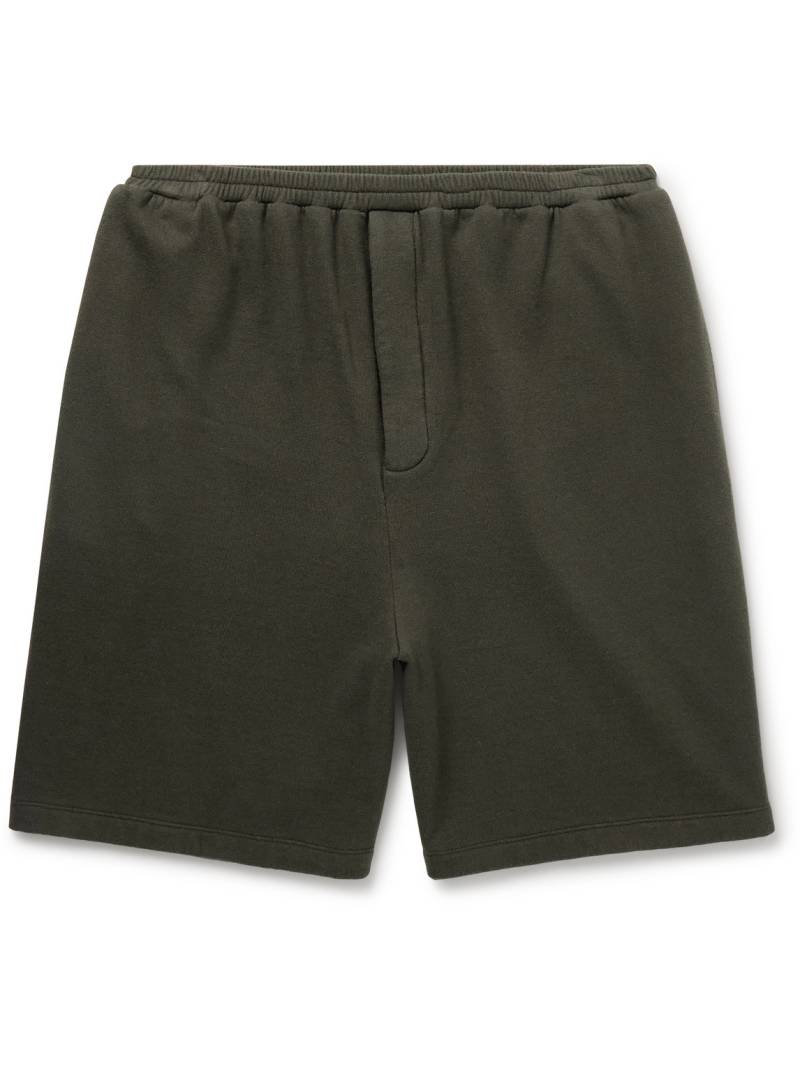 The Row - Kotai Wide-Leg Cotton and Cashmere-Blend Jersey Shorts - Men - Brown - S von The Row