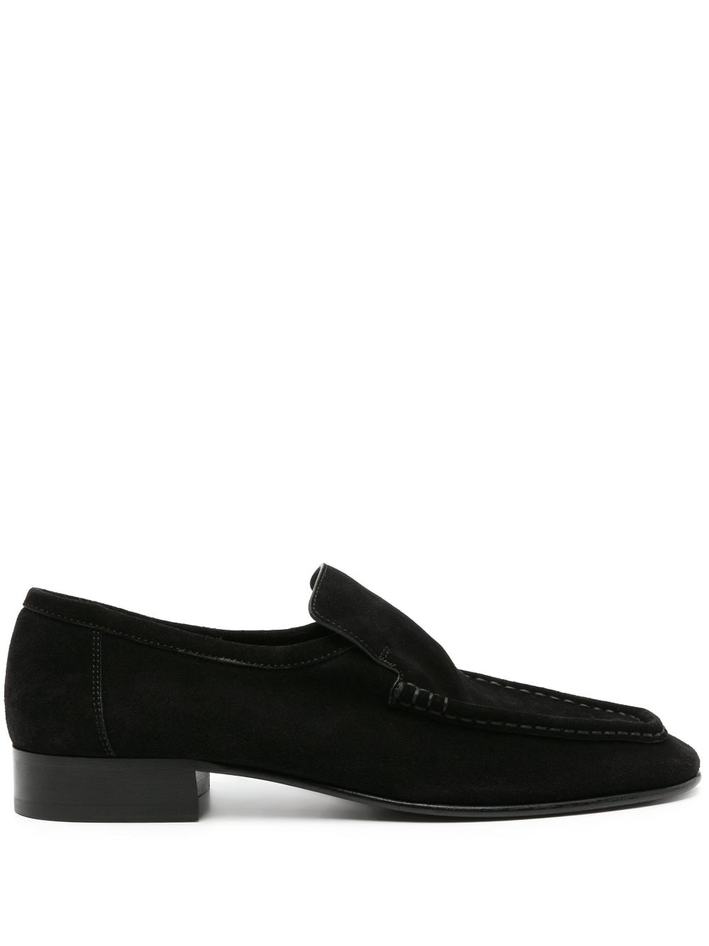 The Row Loafer aus Wildleder - Schwarz von The Row