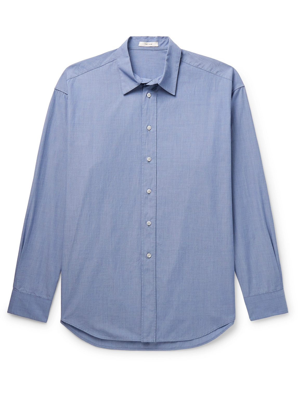 The Row - Miller Cotton-Poplin Shirt - Men - Blue - L von The Row