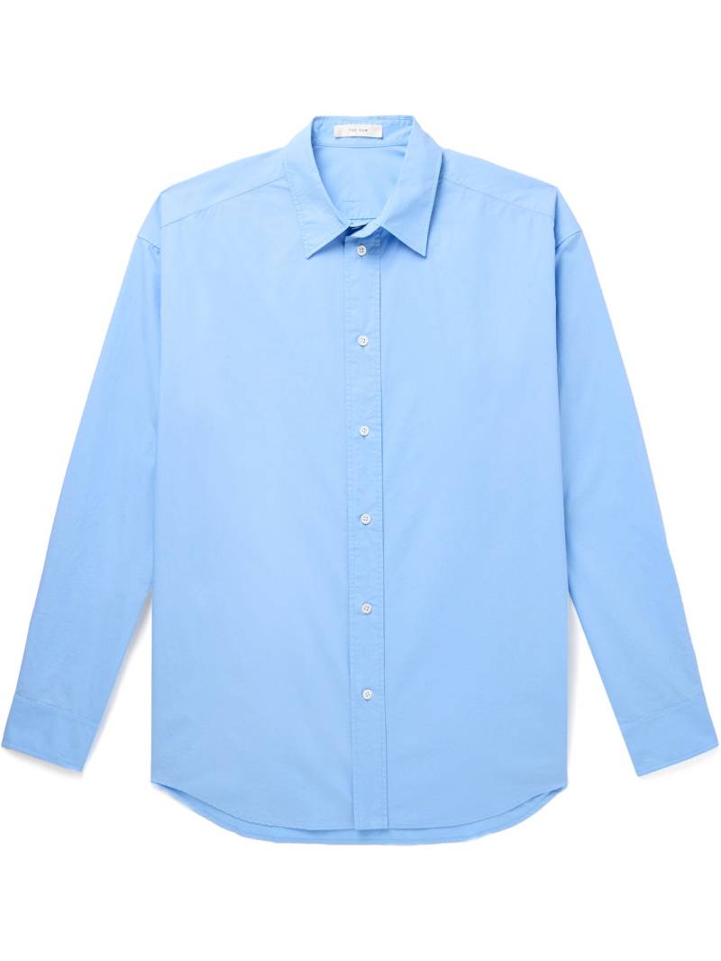 The Row - Miller Cotton-Poplin Shirt - Men - Blue - XXL von The Row