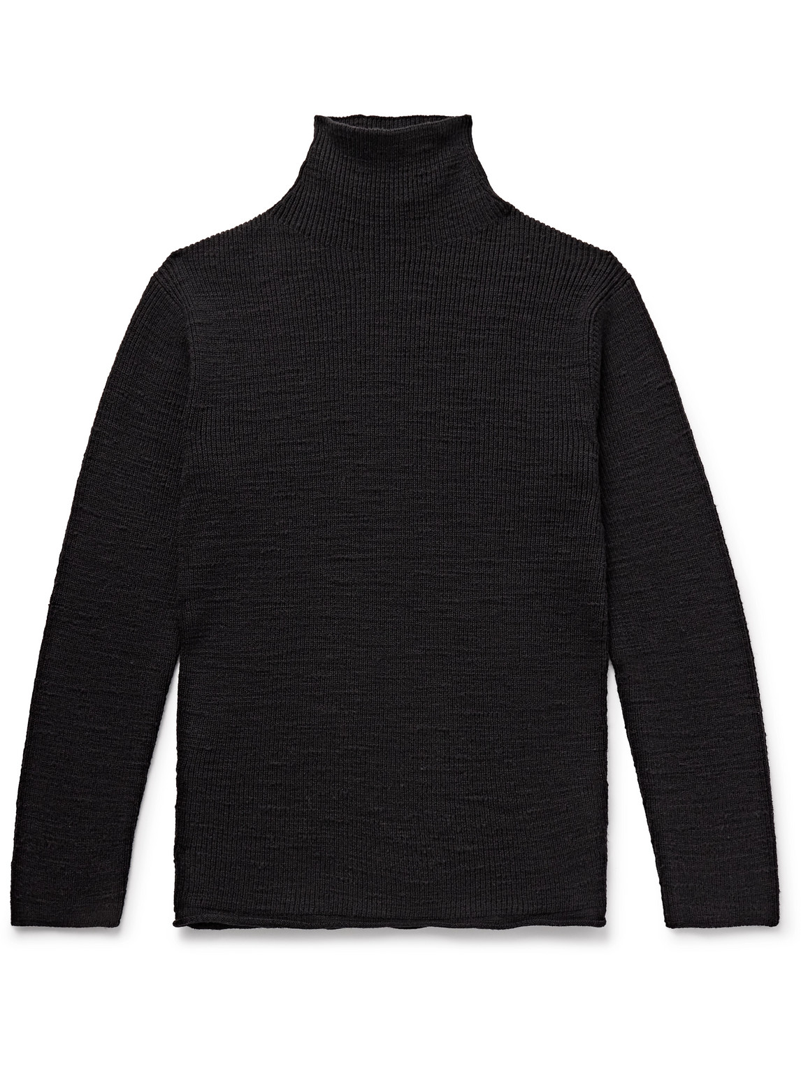 The Row - Robbie Ribbed Merino Wool Rollneck Sweater - Men - Black - XL von The Row
