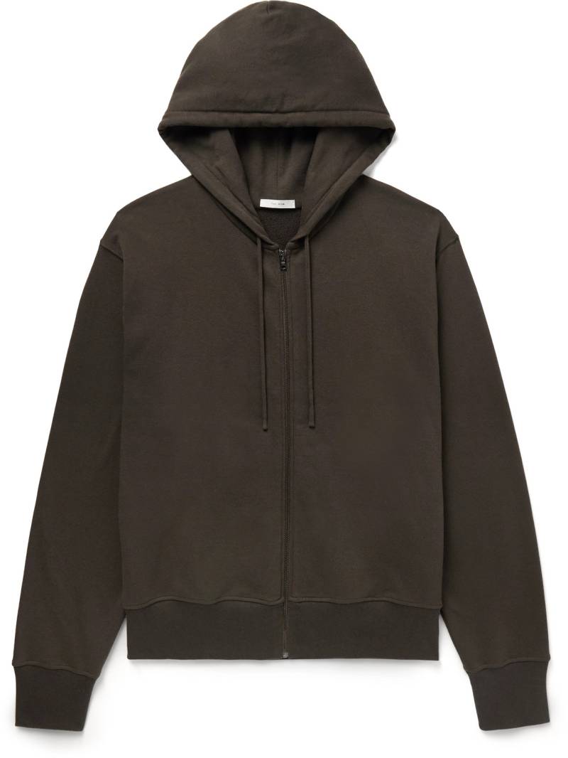 The Row - Roki Cotton and Cashmere-Blend Jersey Zip-Up Hoodie - Men - Brown - S von The Row