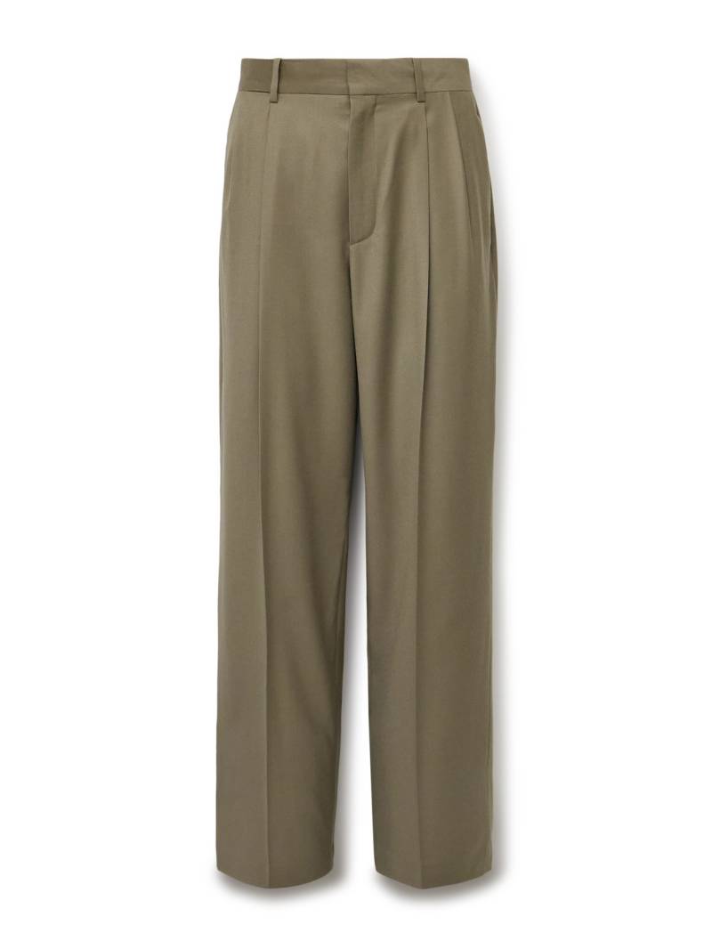 The Row - Zev Straight-Leg Pleated Virgin Wool-Twill Trousers - Men - Neutrals - UK/US 36 von The Row