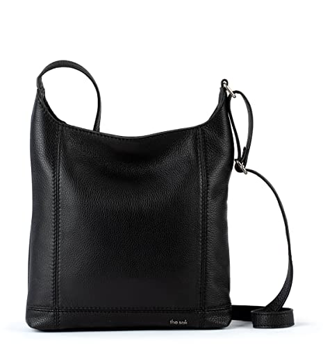 The Sak Damen Crossbody De Young Umhängetasche aus Leder, Schwarz The Sak Damen Crossbody De Young Umhängetasche aus Leder, Schwarz von The Sak