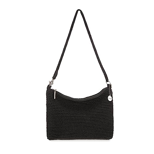 The Sak Damen P Lumi Handgehäkelte 3-in-1 Crossbody, Schwarz von The Sak