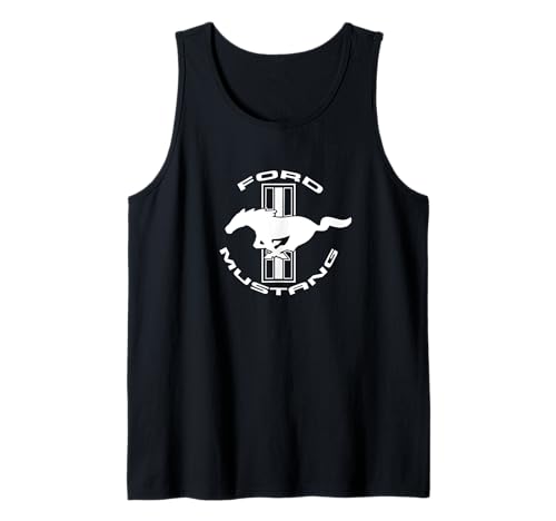 Mustang TriBar Weißes Logo Tank Top Mustang TriBar Weißes Logo Tank Top von The SVT Store
