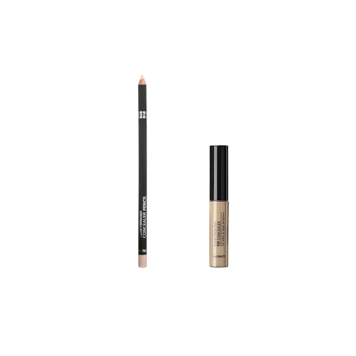 The Saem - Cover Perfection Concealer Pencil - 1.4g & Tip Concealer- 1.0 Clear Beige (1ea) Set von The Saem