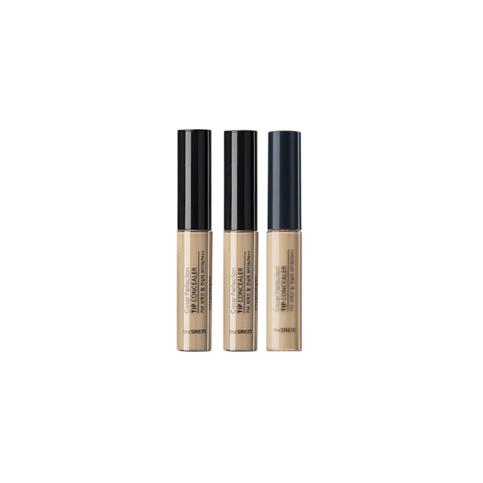 The Saem - Cover Perfection Tip Concealer - 1.5 Natural Beige (1ea) + Brightener (1ea) + Green Beige (1ea) von The Saem