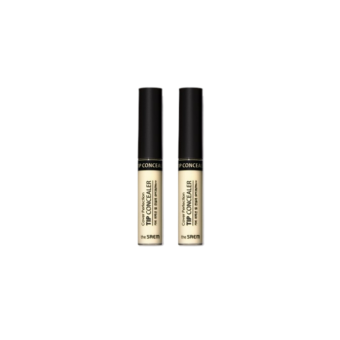 The Saem - Cover Perfection Tip Concealer - 6.5g - Green Beige (2ea) Set von The Saem