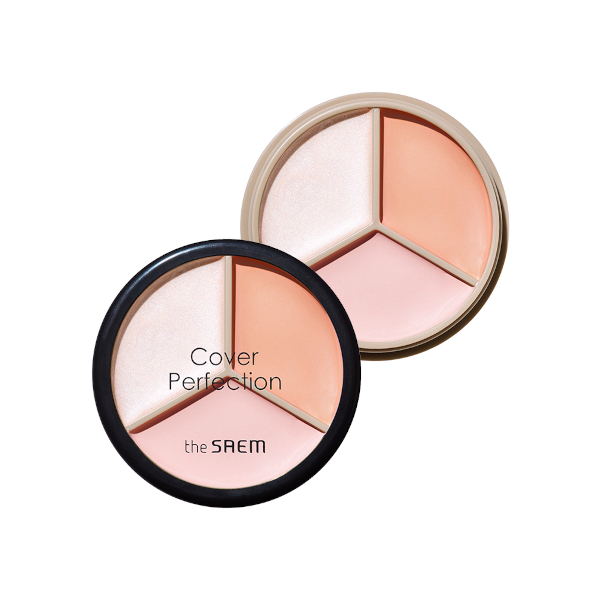 The Saem - Cover Perfection Triple Pot Concealer - 4.5g*3 - 05 Dark Up Beige von The Saem