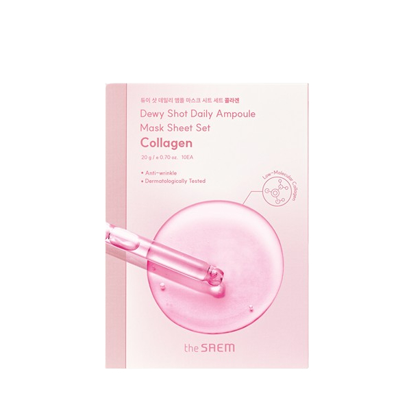 The Saem - Dewy Shot Daily Ampoule Mask - 1stück - Collagen von The Saem