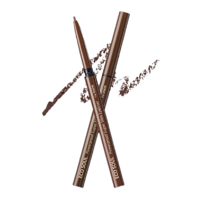 The Saem - Eco Soul Powerproof Super Slim Eyeliner - 0.1g - BR03... von The Saem