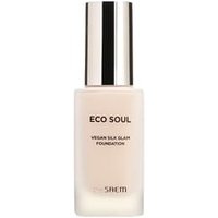 The Saem - Eco Soul Vegan Silk Glam Foundation - 3 Colors #21 Light Beige von The Saem