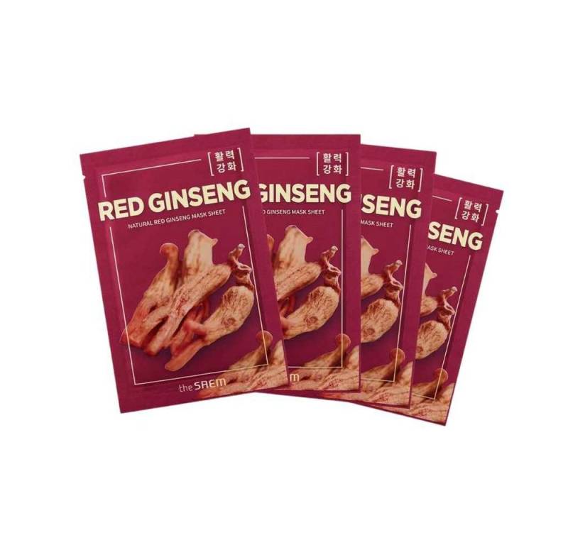 The Saem Gesichtsmaske THE SAEM, Natural Red Ginseng Mask Sheet - 1 Sheet von The Saem
