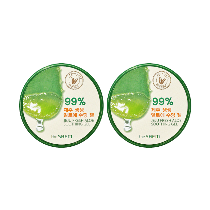 The Saem - Jeju Fresh Aloe Soothing Gel 99% - 300ml (2ea) Set von The Saem