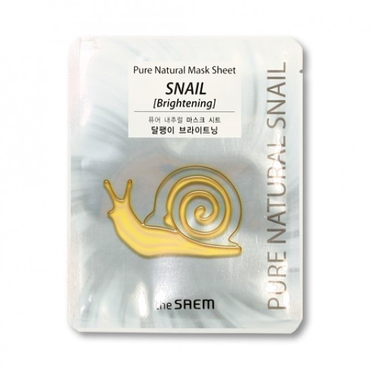 The Saem - Pure Natural Mask Sheet - Snail Brightening - 1stück von The Saem