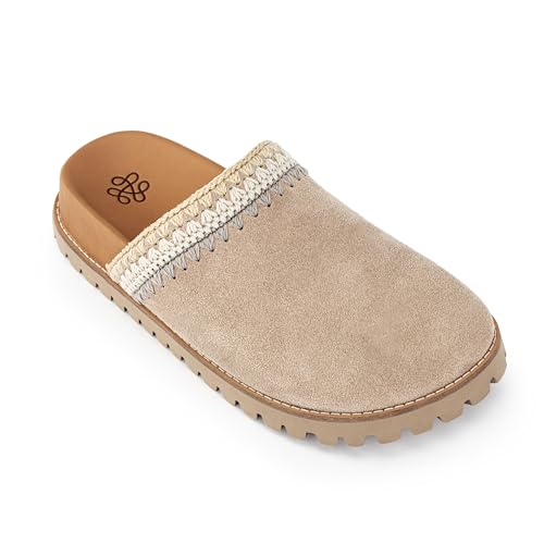 The Sak Bolinas Clog aus gehäkeltem Leder und Schlupfschuh, Sand Seminyak, 39 EU von The Sak