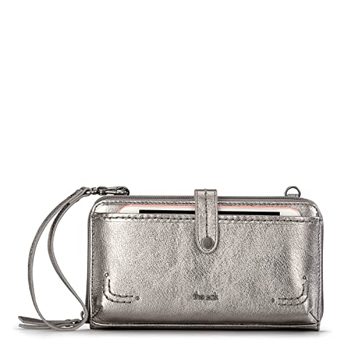 The Sak Damen Large Crossbody Iris Smartphone-Umhängetasche, Leder, groß, Pyrit von The Sak