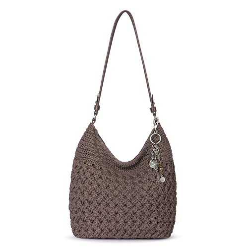The Sak Sequoia Hobo-Tasche in handgehäkelter, weicher und lässiger Silhouette, zeitloses und erhöhtes Design, Pilz-Cozy, Einheitsgröße von The Sak