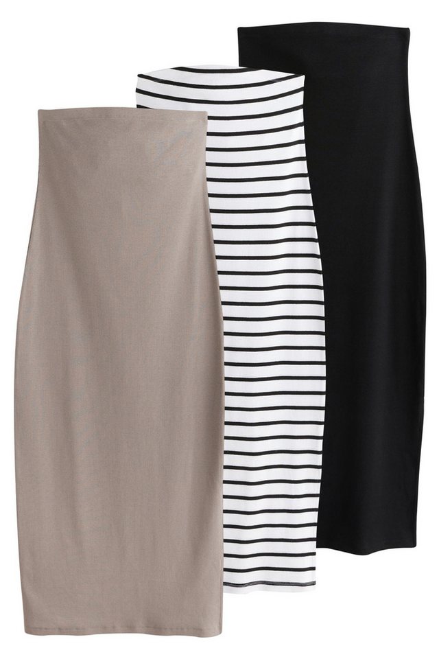The Set Bandeaukleid The Set Gerippte Bandeau-Kleider, 3er-Pack (3-tlg) von The Set