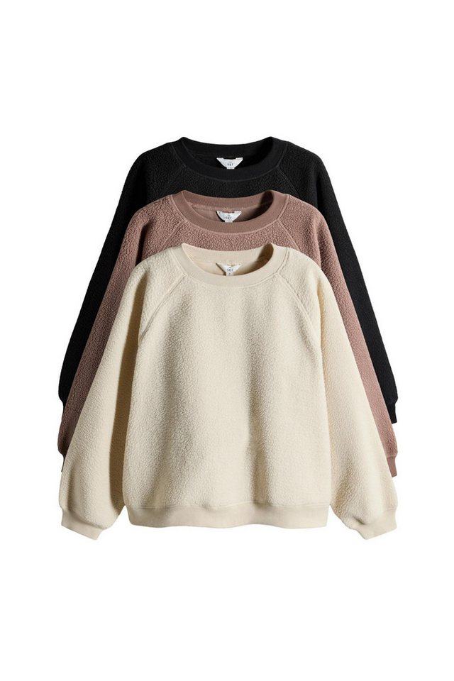 The Set Fleecepullover The Set Fleecepullover, 3er-Pack (3-tlg) von The Set